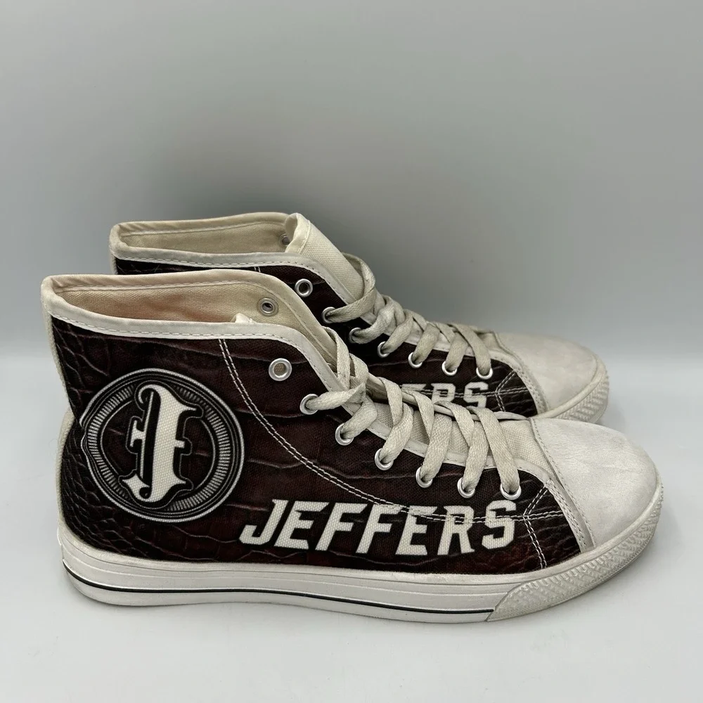 Unisex Jeffers High Top Canvas Sneakers Men Size 7 Women's Size 9‎